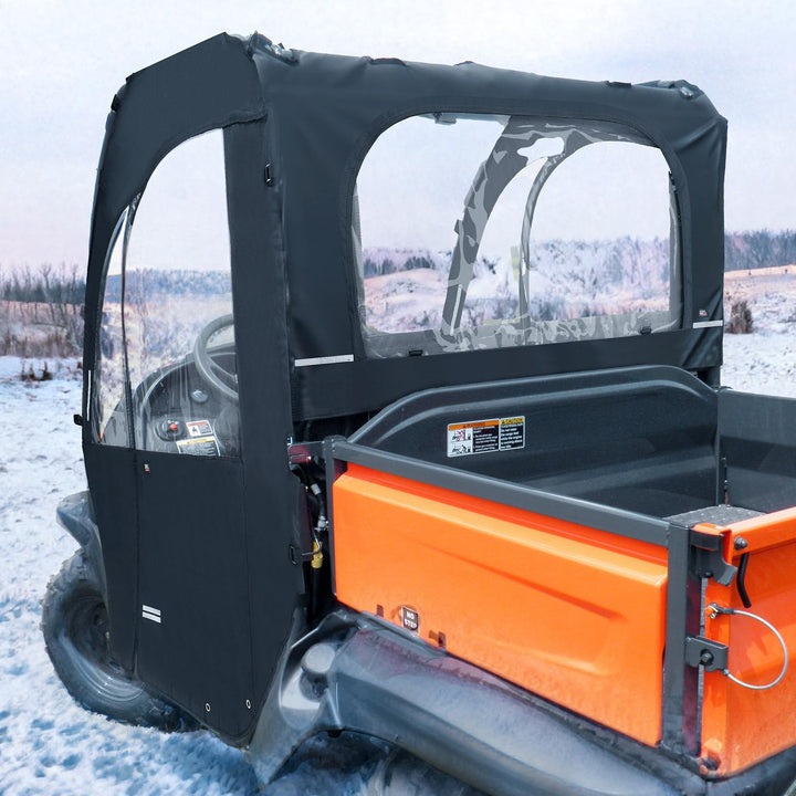 Soft Cab Enclosure Doors & Rear Soft Windshield for Kubota RTV - Kemimoto