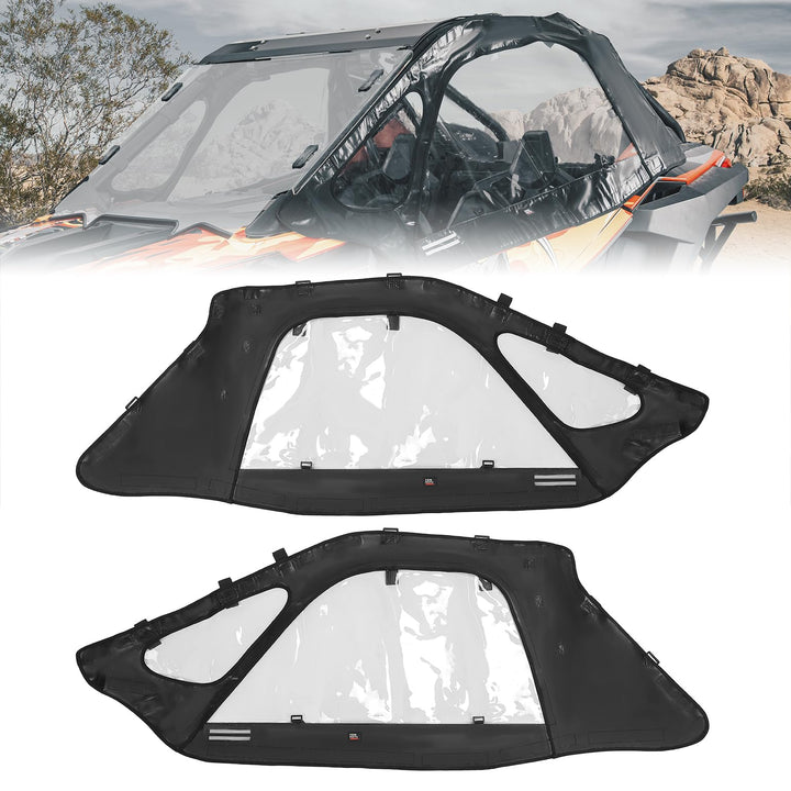 Soft Cab Enclosure Upper Doors for Polaris RZR PRO XP/Turbo R (2 seat) - Kemimoto