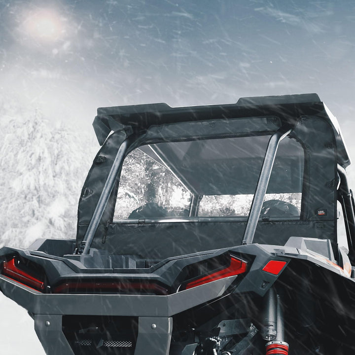 Clear Full Rear Windshield Compatible with Polaris RZR XP - Kemimoto