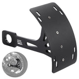 Soporte universal para matrícula de motocicleta, negro
