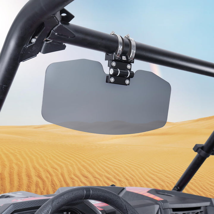 UTV Sun Visor Mirror for 1.5”-2” Roll Bars - Kemimoto