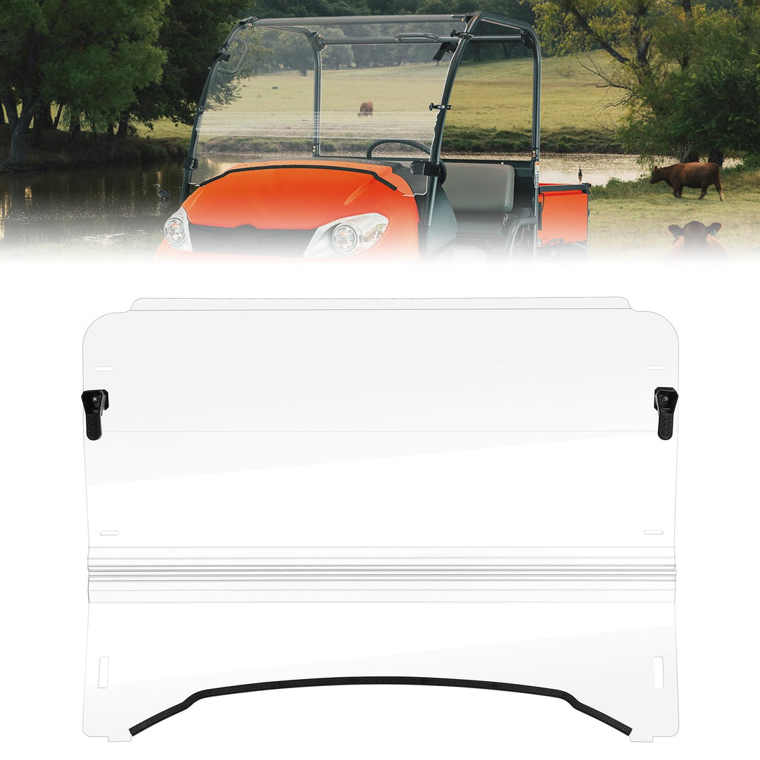 Front Windshield Scratch Resistant For Kubota RTV 400/500/520 - Kemimoto