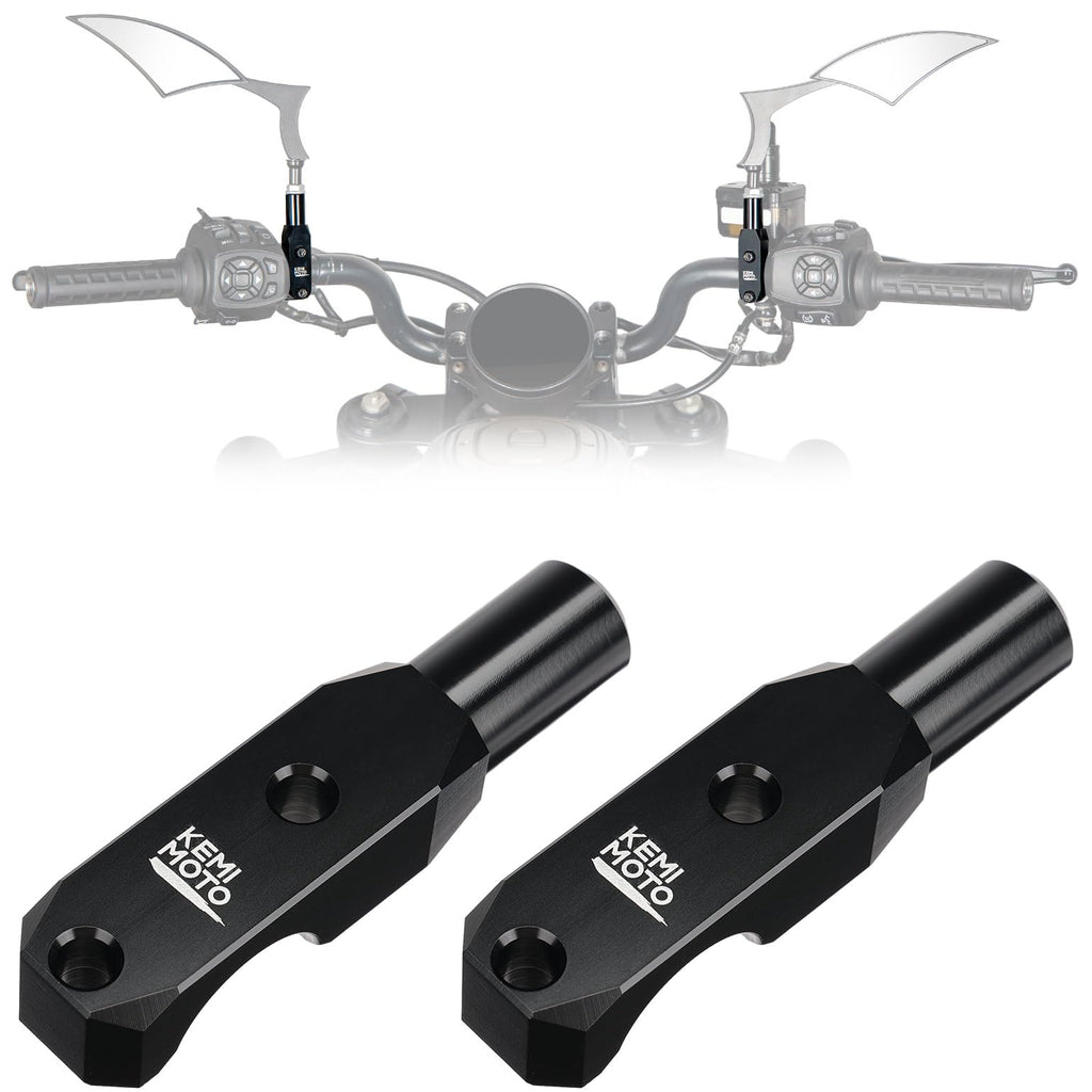 Motorcycle 7/8" Handlebar Mirror Mount Holder Clamp Adaptor
