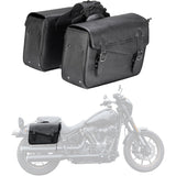 Leather Saddlebags for Sportster Softail Dyna (1 Pair)