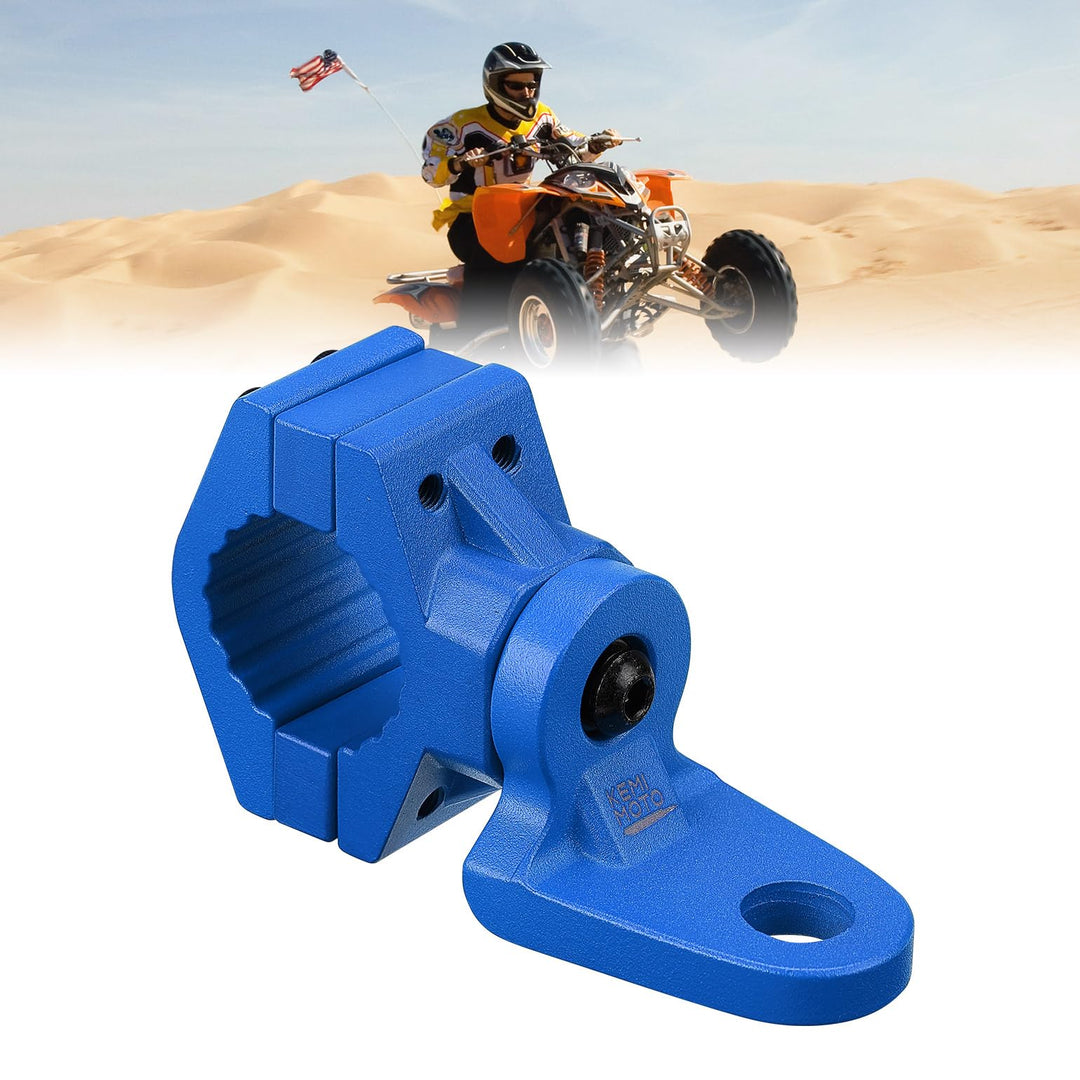 ATV Whip Light / Flag Mounting Bracket for 7/8"-9/8" Handlebar Rack Bars