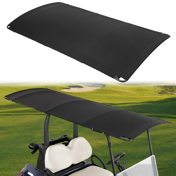 Canvas Universal Sun Top, 85" Extended Golf Cart Roof - Kemimoto