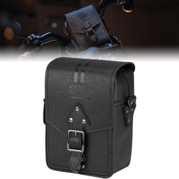 Handlebar T-Bar Bag for Cruiser Softail Dyna Sportsters - Kemimoto