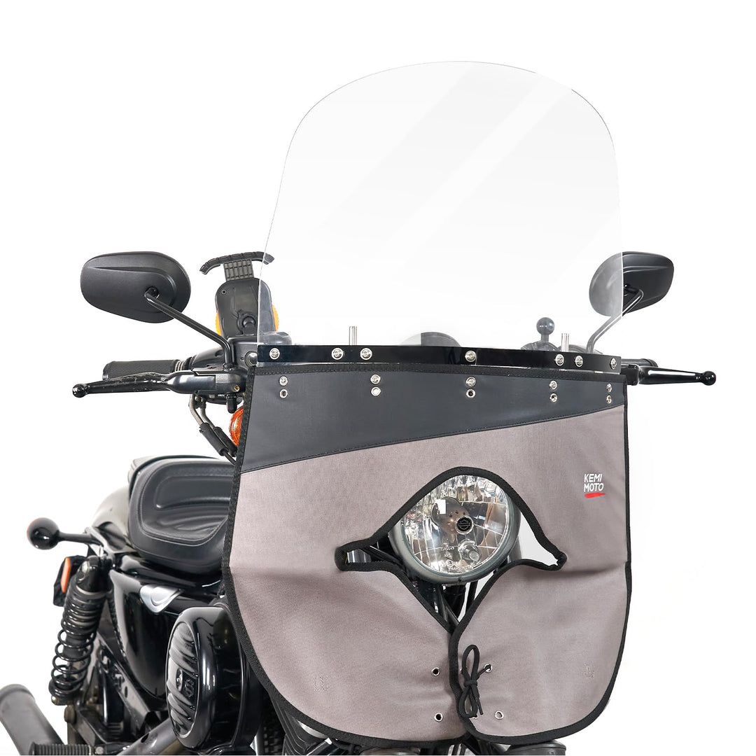 Motorcycle 18"x16" Clear Windshield With Windshield Cloth