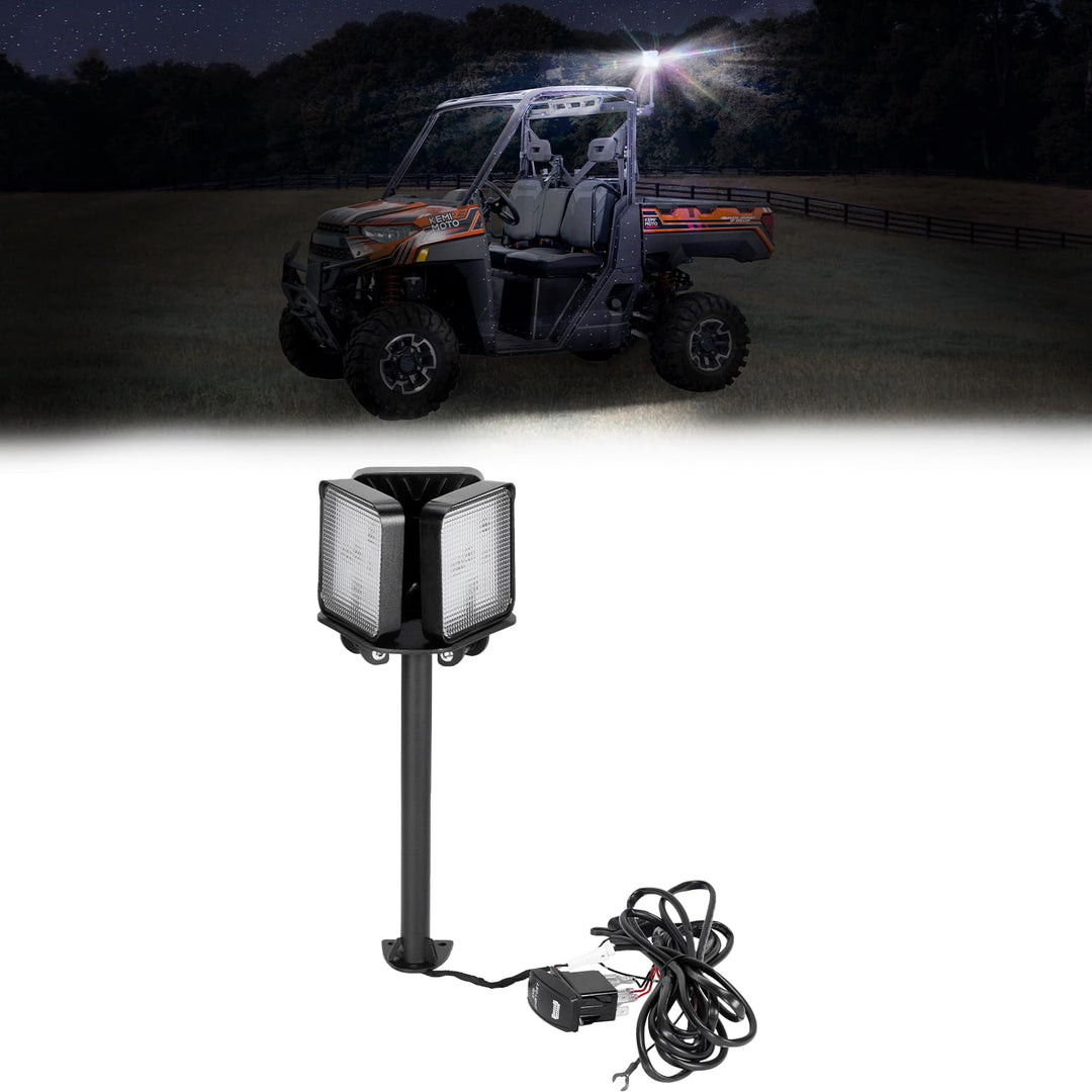 Work Light LED Spotlight for Polaris Ranger 1000/XP 1000 2018-2024 - Kemimoto