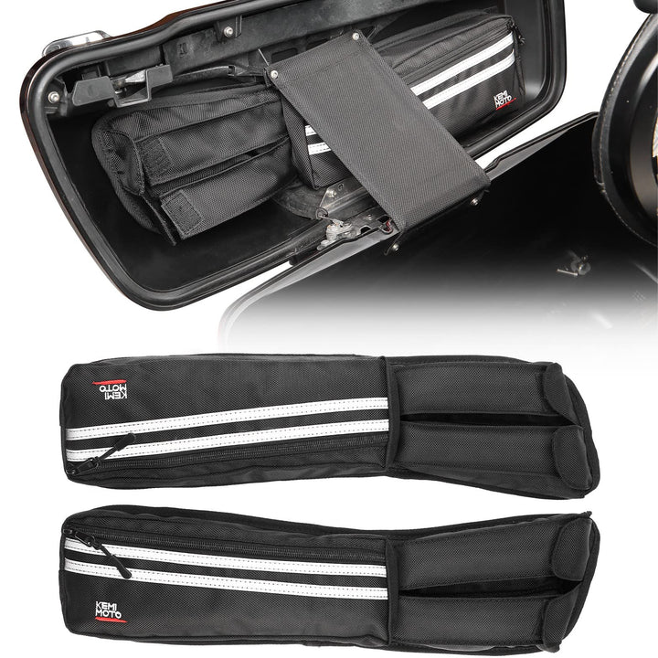 Saddlebag Lid Organizers 2 Pack for Touring Street Glide Road King - Kemimoto