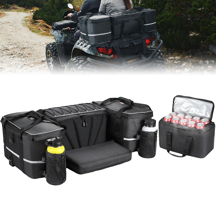 Universal 74L Large ATV Cargo Bag with Cooler Bag - Kemimoto