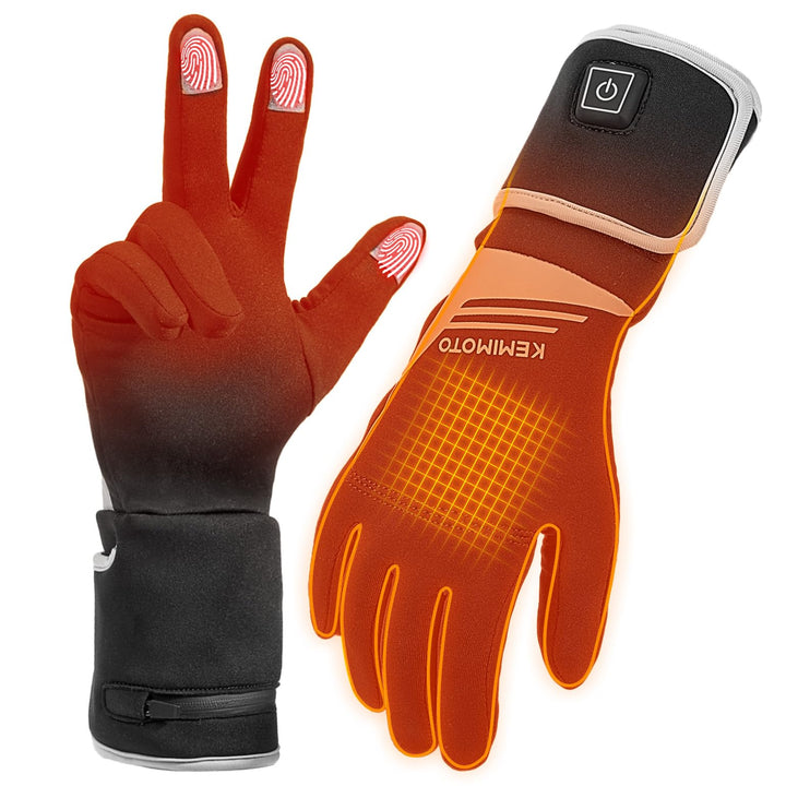 7.4V Heated Motorcycle Gloves Liners - Kemimoto