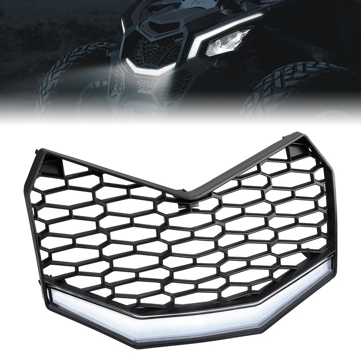 Front Bumper Mesh Grill For Can-Am Maverick X3 - Kemimoto