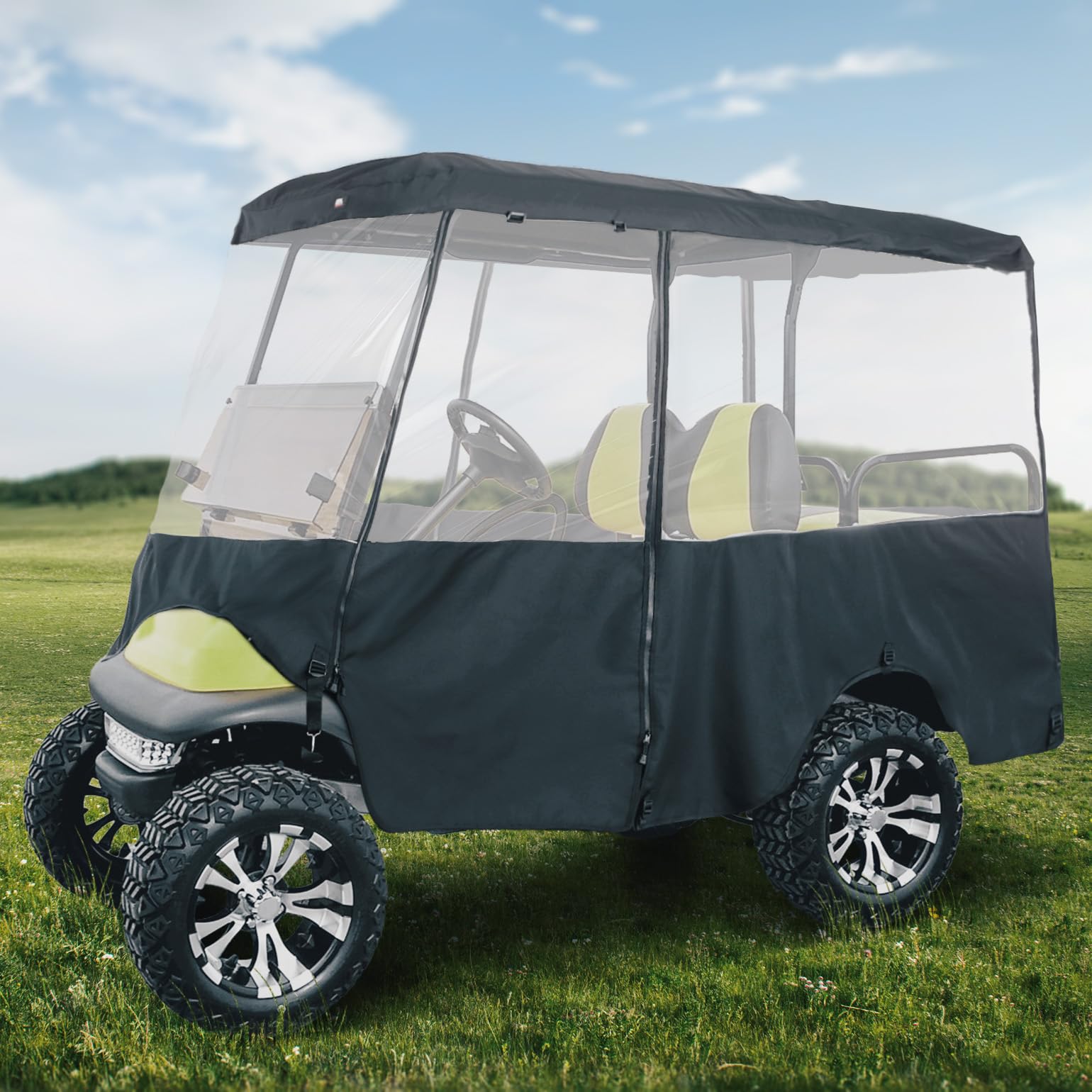 600D Enclosure Extended Roof for EZGO, Club Car Precedent/Onward/Tempo - Kemimoto