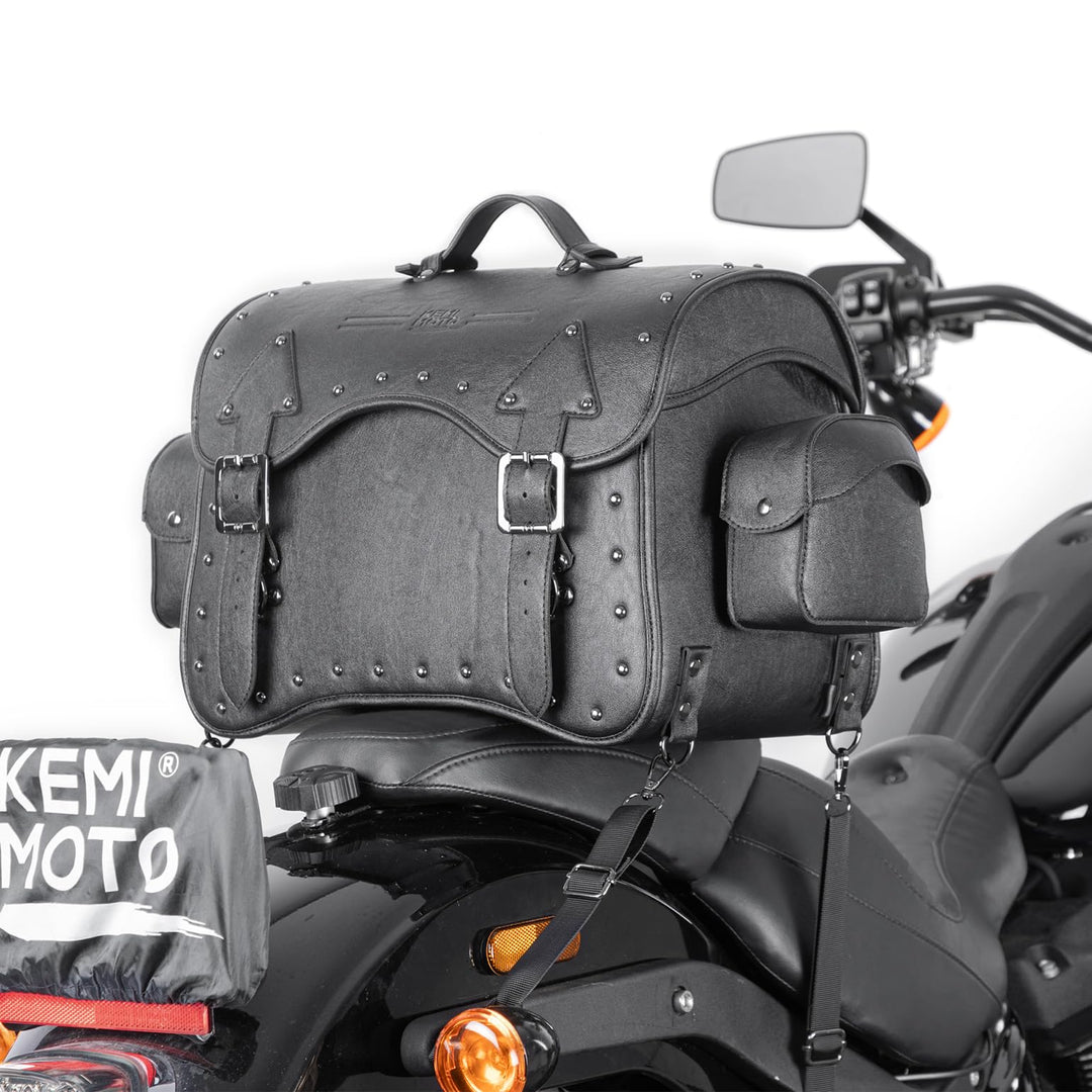 50L Motorcycle Tail Bag for Softail Sportster - Kemimoto