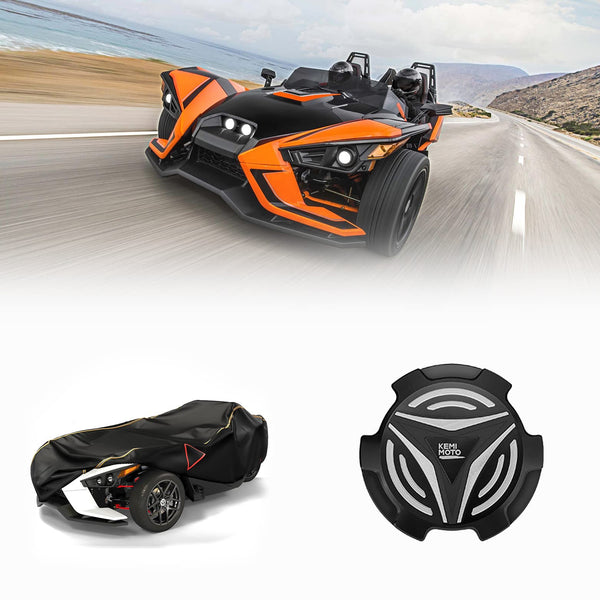 Full Cover & Aluminum Gas Cap for Polaris Slingshot SL LE R S SLR