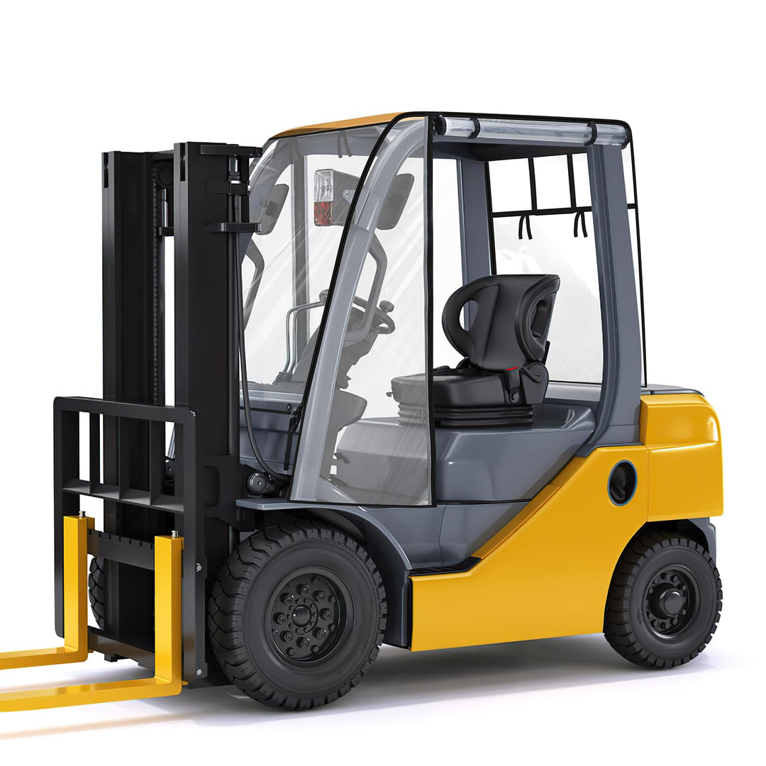 Universial Clear Forklift Cab Enclosures up to 8000 lbs Truck - Kemimoto