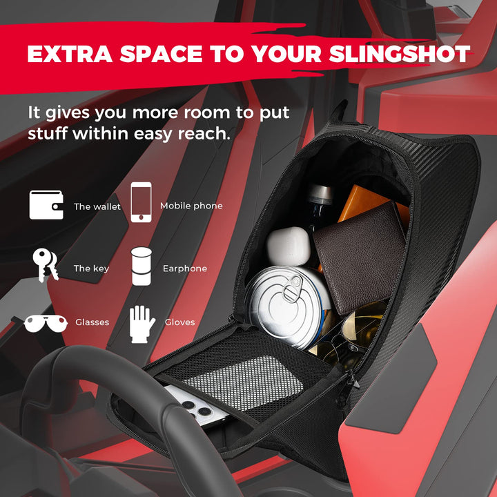 Side Door Bag & Center Console Bag Fit Polaris Slingshot - Kemimoto