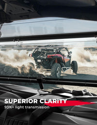 Scratch Resistant PC Flip Windshield for Can Am Maverick X3