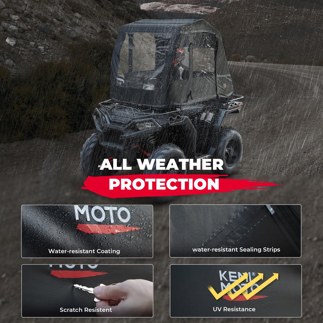 ATV Full Cab Enclosure Canopy Cover - Kemimoto