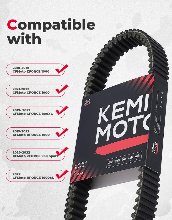 CVT Drive Belt for CFMOTO CForce/UForce/ZForce - Kemimoto