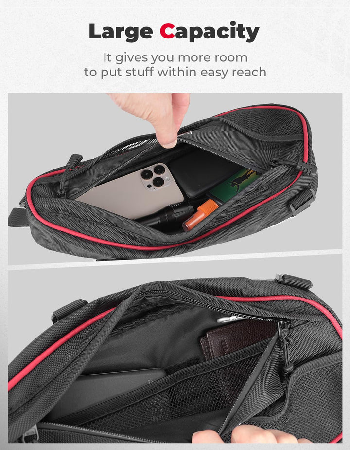 UTV Rear Lower Door Bags with Multiple Pockets for Polaris RZR 2014+