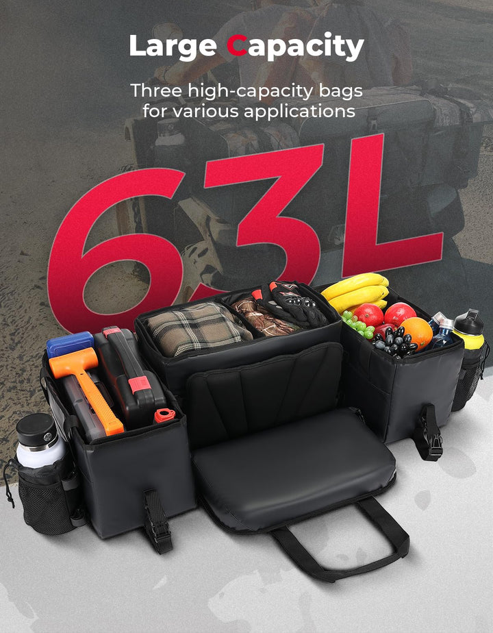 ATV 76L Seat Cargo Bag /Cushion Soft Cooler Bags - Kemimoto
