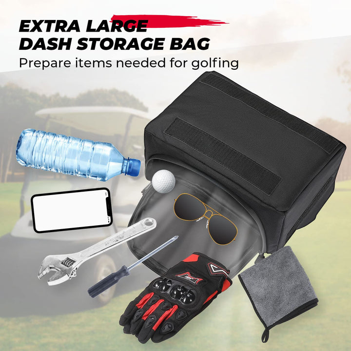 Golf Cart Dash Storage Bag for Club Car Precedent/ Tempo/ Onward