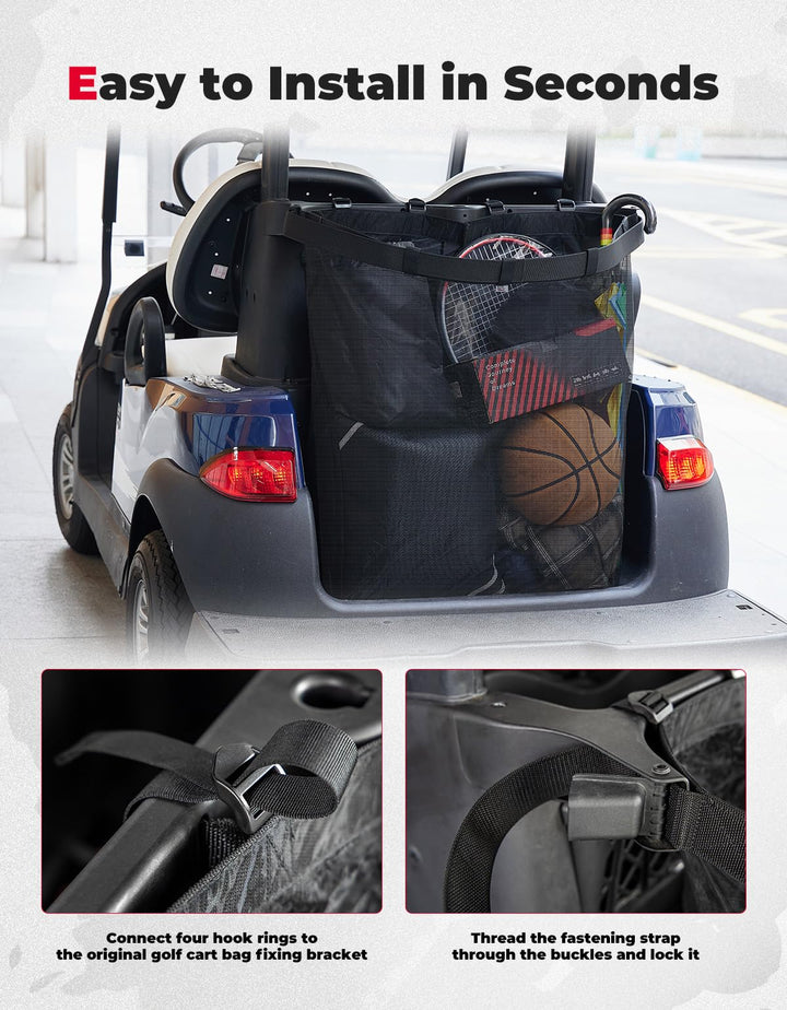 Grocery Shopping Bag Universal for 2 Passenger Golf Carts