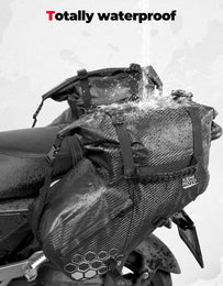 38L Universal Motorcycle Saddlebags for Sportster, Softail, Dyna - Kemimoto
