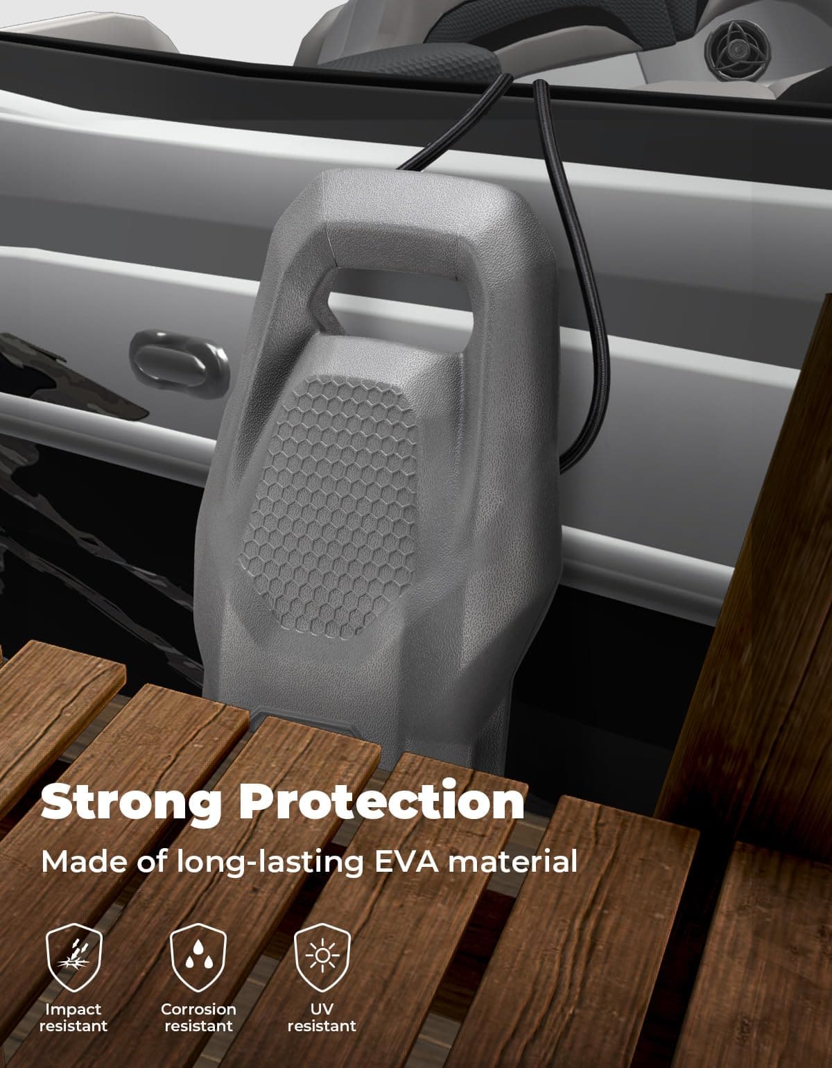 kemimoto PWC ボートフェンダー ドッキング保護キット Seadoo Jet Ski Waverunner用 アップグレードサイズ 18インチx6.5インチx2.4インチ ロープ2本付き Kemimoto  pwcボートフェンダー保護係留バンパージェットスキー海斗waverunnerパックボートフェンダーハンガーtectorポンツーンホルダー -  AliExpress