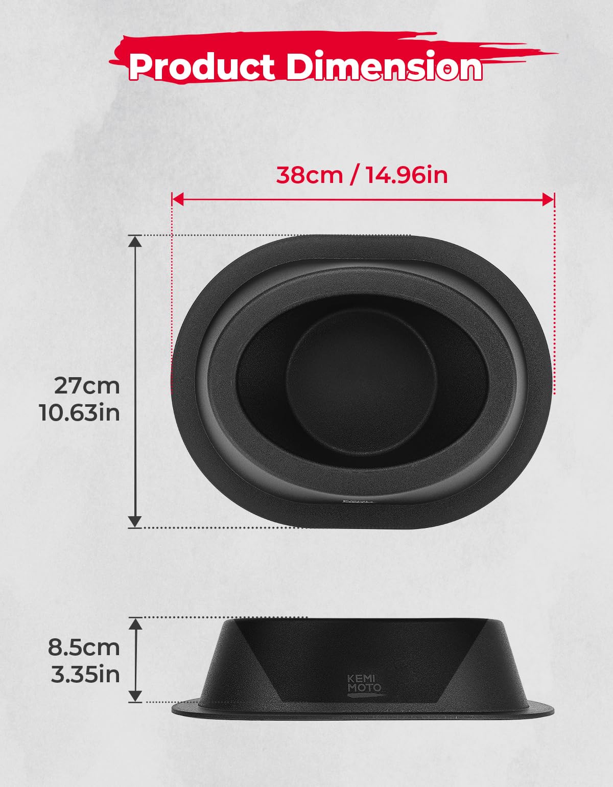 2PCS UTV Universial Speaker Pods for 6.5