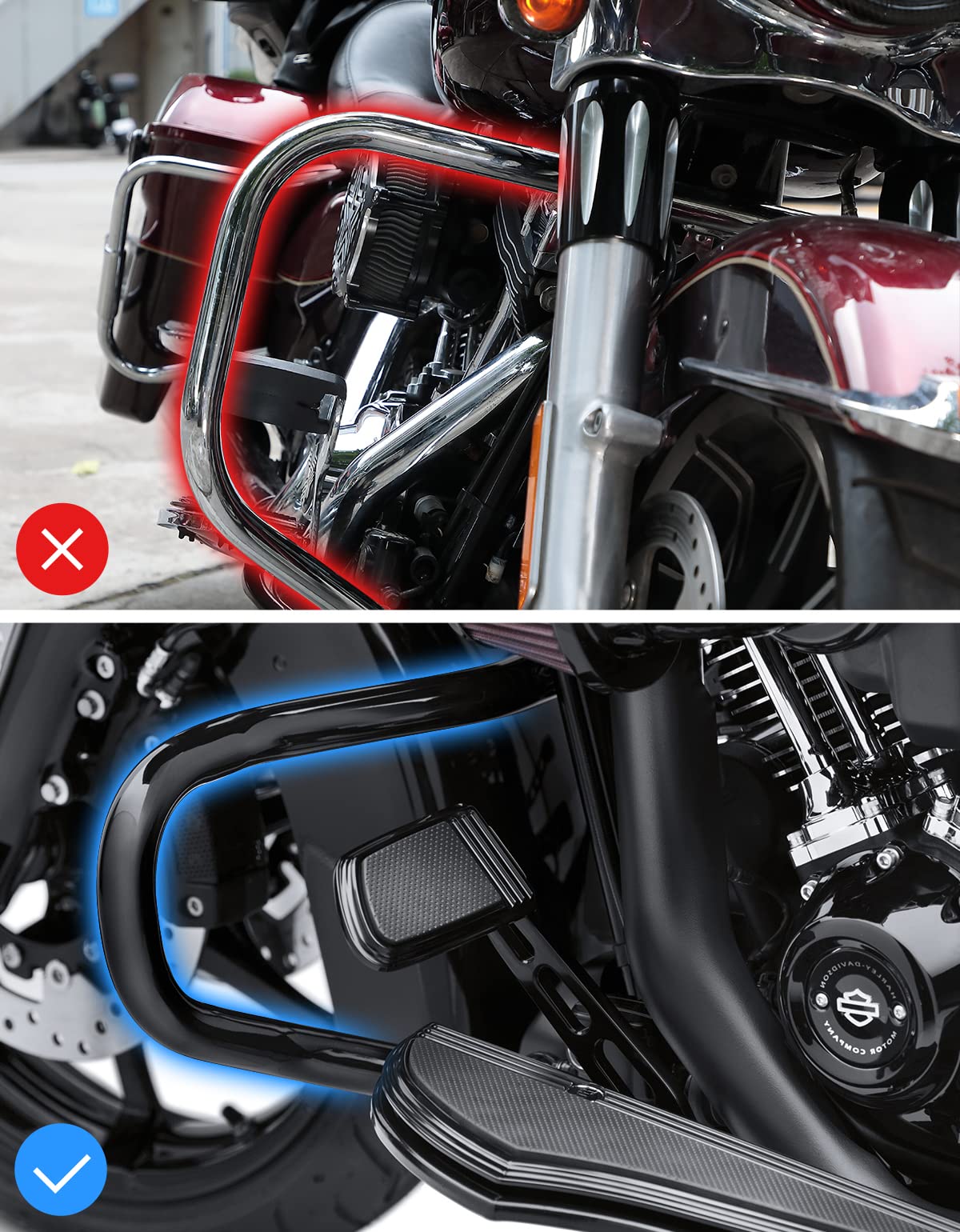 Motorcycle Leg Warmers for Touring and Trike Models 1980-2024