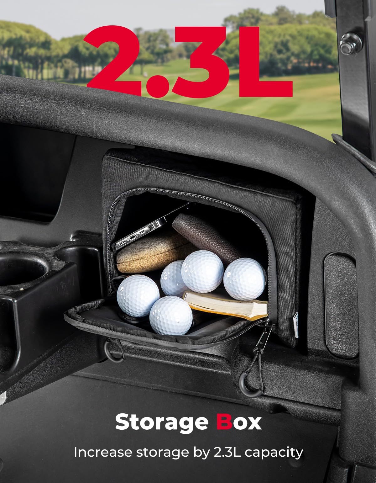 Dash Storage Bag for EZGO RXV Golf Cart - Kemimoto