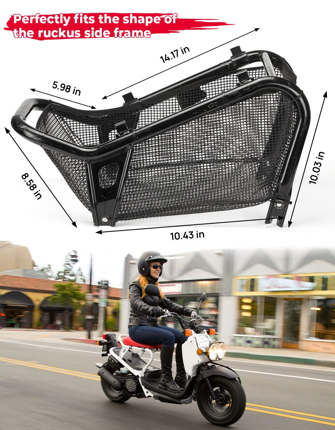 Underseat Mesh Storage for Scooter Ruckus 2010-2024 - Kemimoto