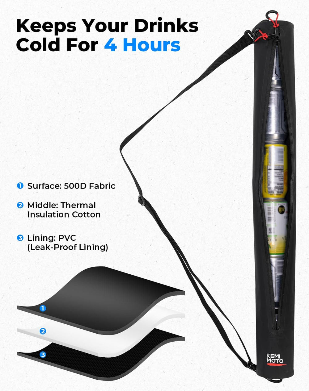 Golf Beer Sleeve Cooler Bag - Kemimoto