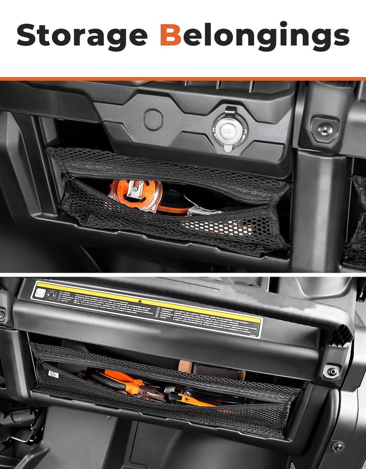 2PCS Dash Storage Nets for Can-Am Defender - Kemimoto