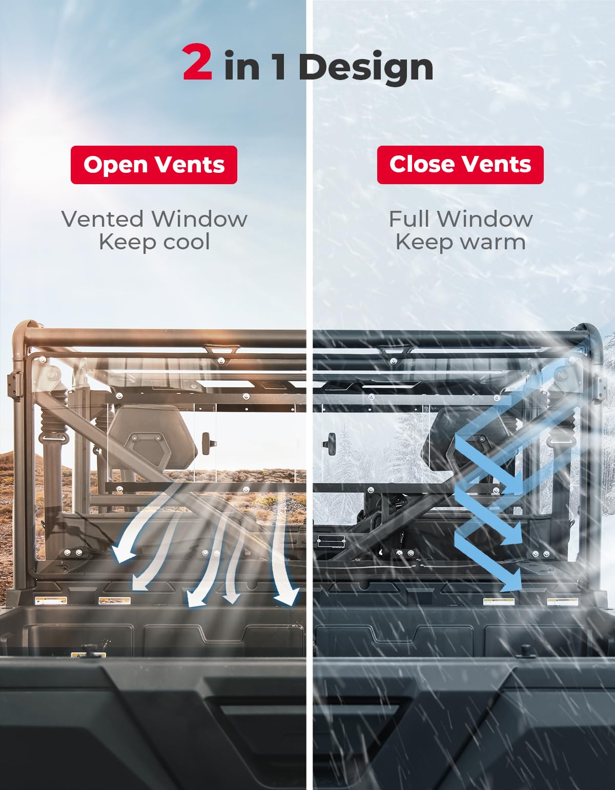 CFMOTO Uforce 1000 Rear Window – Kemimoto