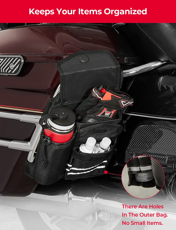 Saddlebag Guard Bags Soft Organizer for Harley 1 Pair - Kemimoto