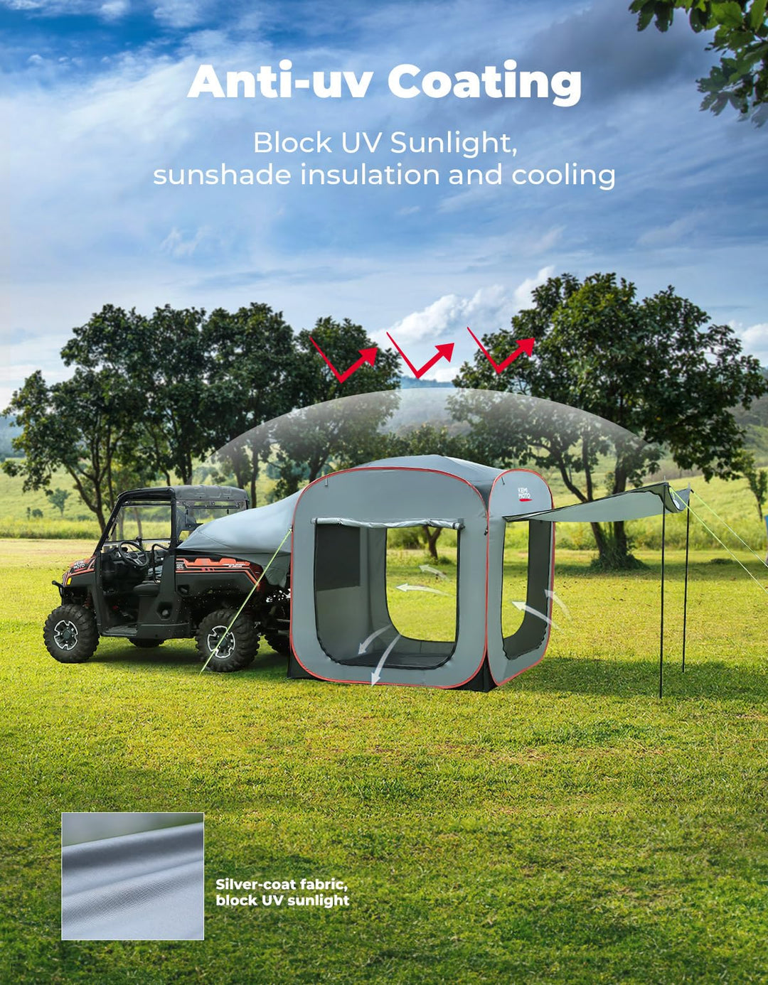 UTV Camping Pop-up Tent - Kemimoto