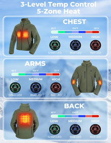 Electric Sweatshirt with 12V 15000mAh Battery Pack
