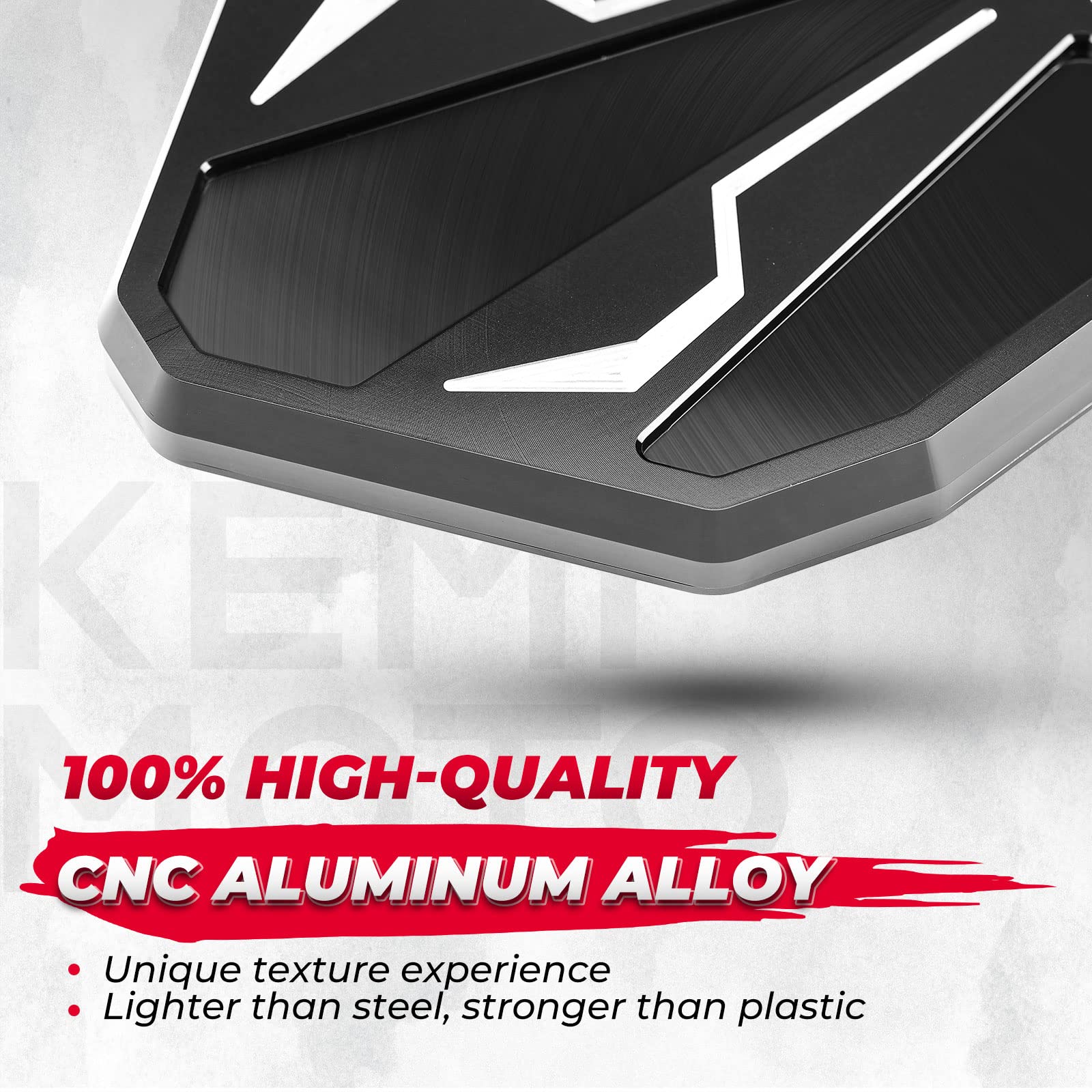 CNC Aluminum UTV Side Mirrors for 1.6