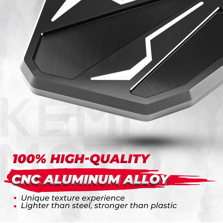 CNC Aluminum UTV Side Mirrors for 1.6"-2" Roll Bar - Kemimoto