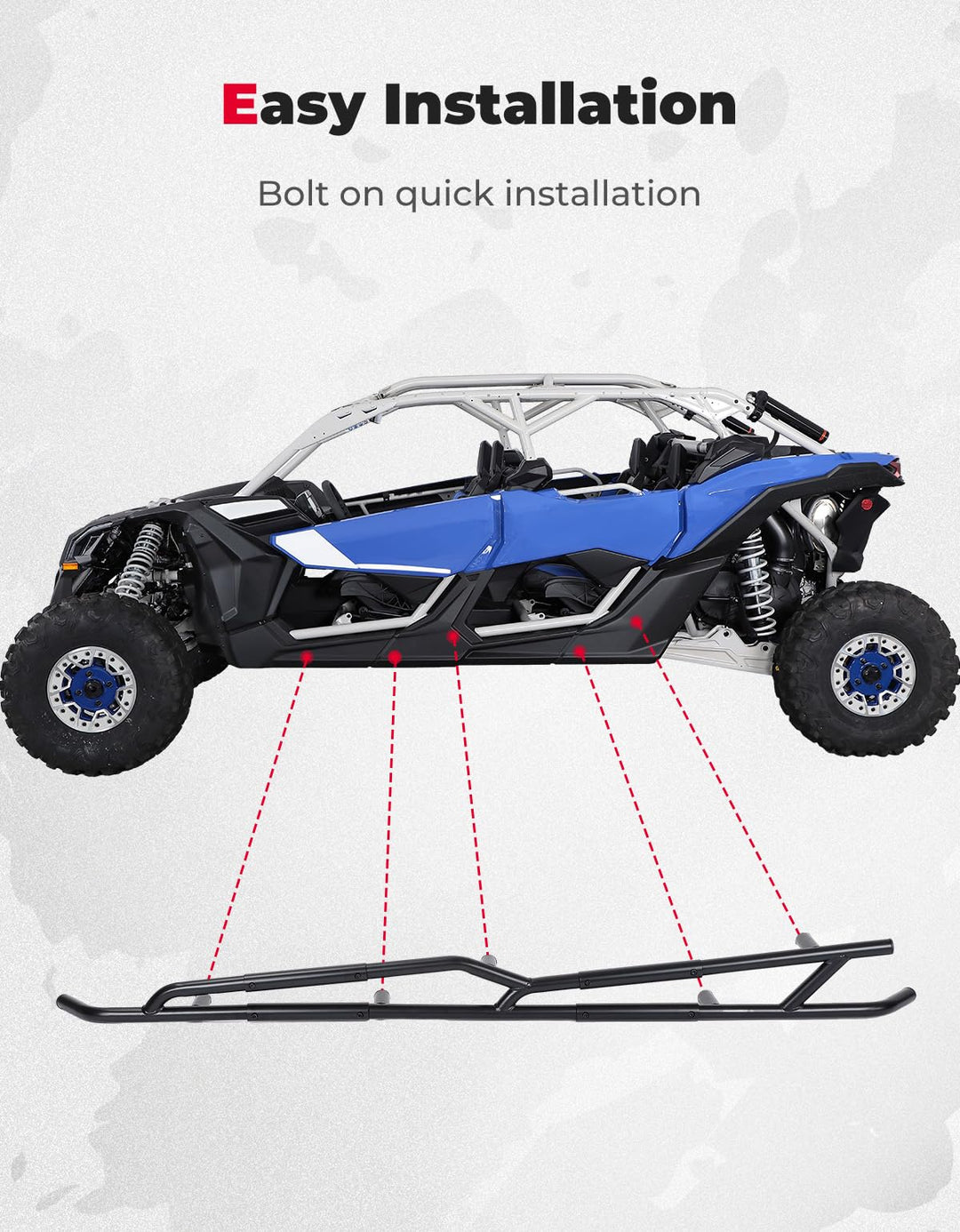 Nerf Bars, Rock Sliders for Can-Am Maverick X3 MAX - Kemimoto