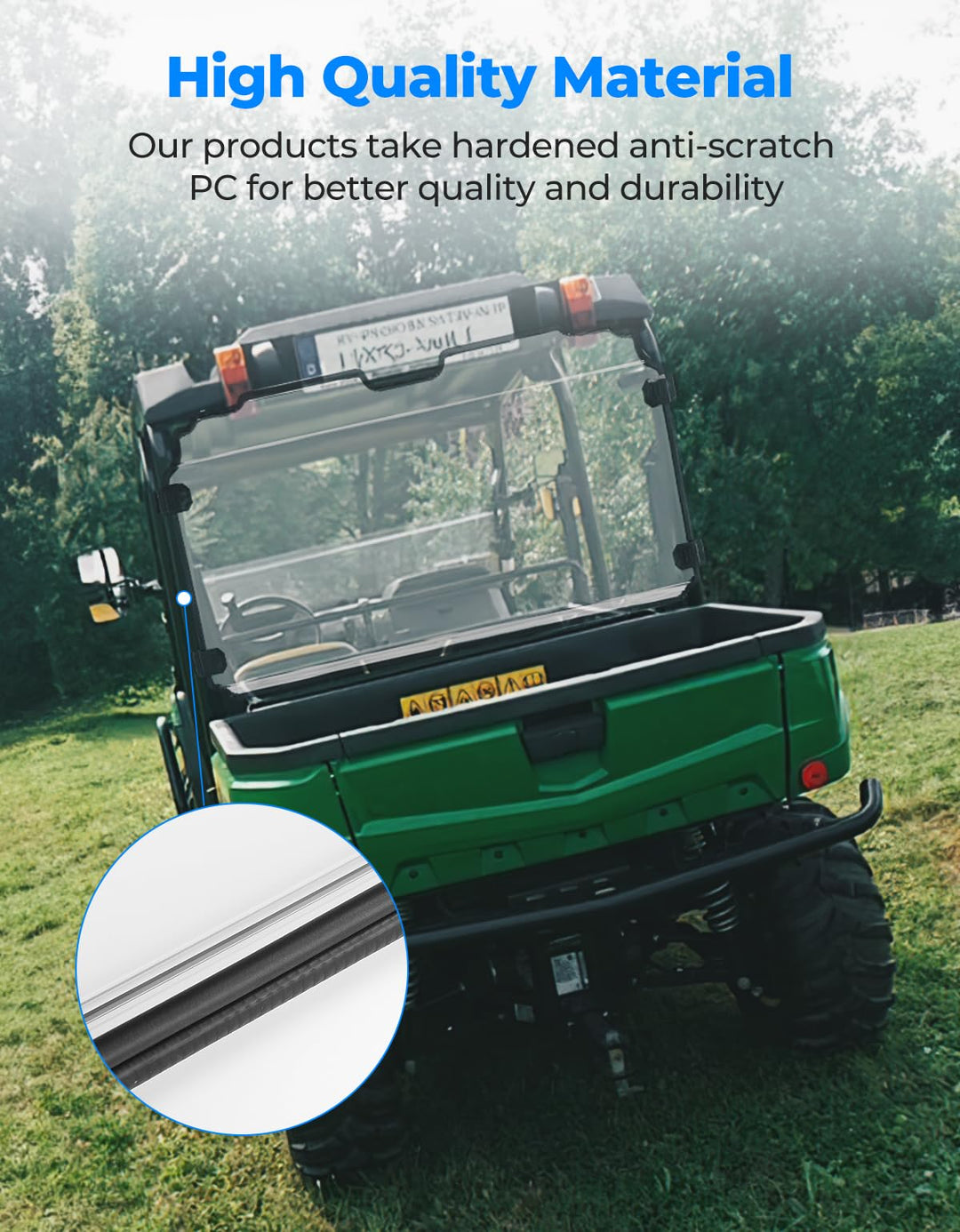 Rear Windshield for John Deere Gator XUV / RSX – Kemimoto