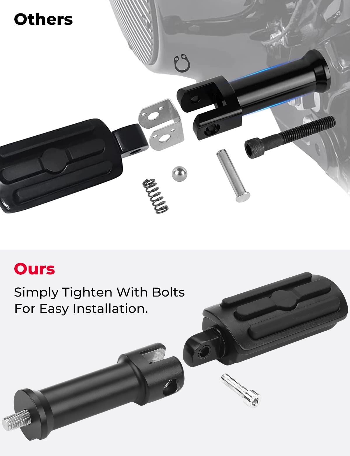 Softail passenger pegs hotsell