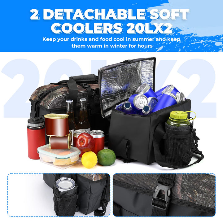 67L ATV Waterproof Storage Bags With Thicker Seat - Kemimoto