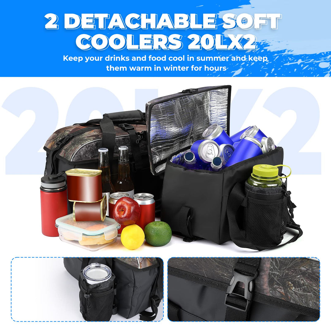 67L ATV Waterproof Storage Bags with Thicker Seat - Kemimoto