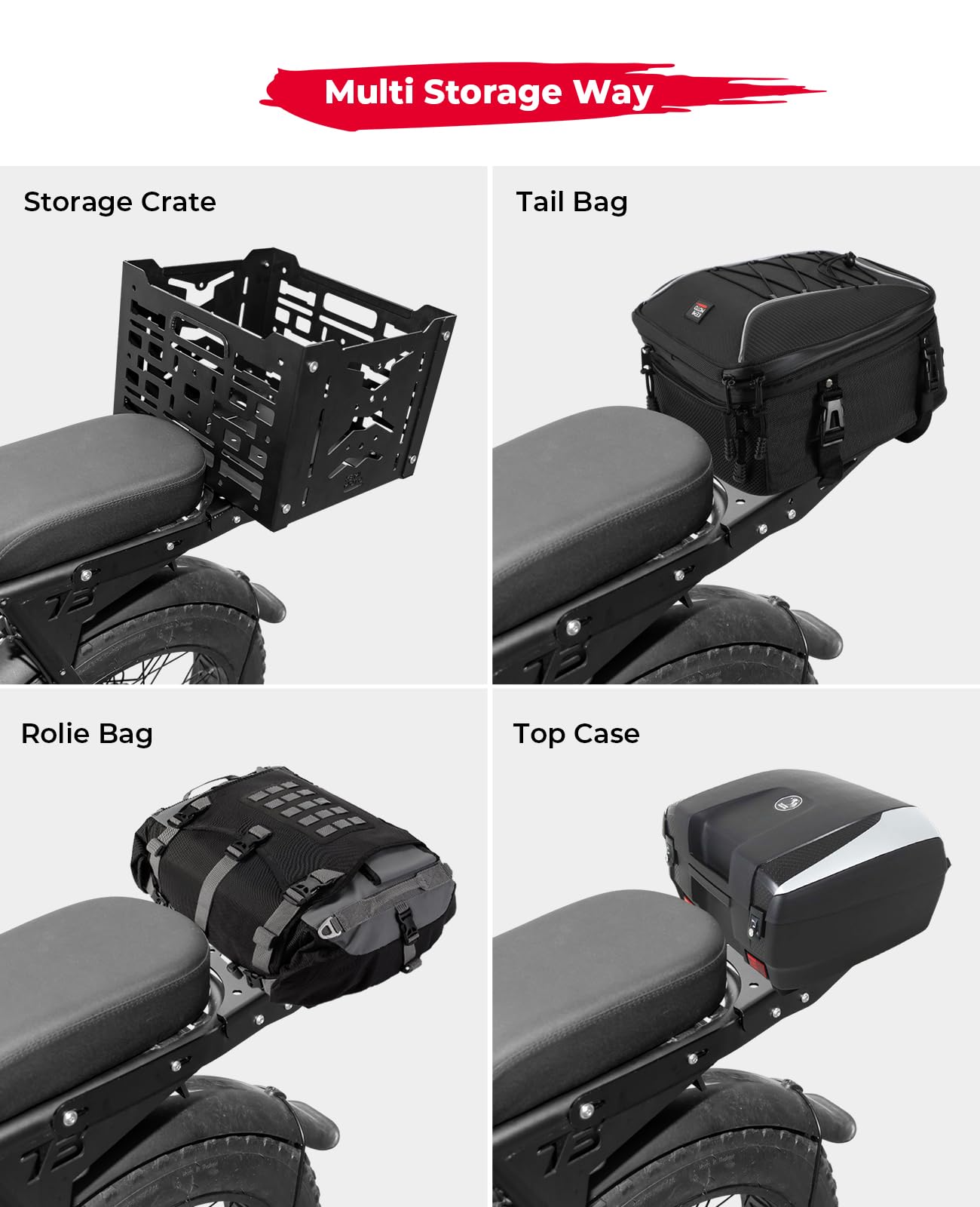 Rear Rack Aluminum for Super73 Z/S Series – Kemimoto