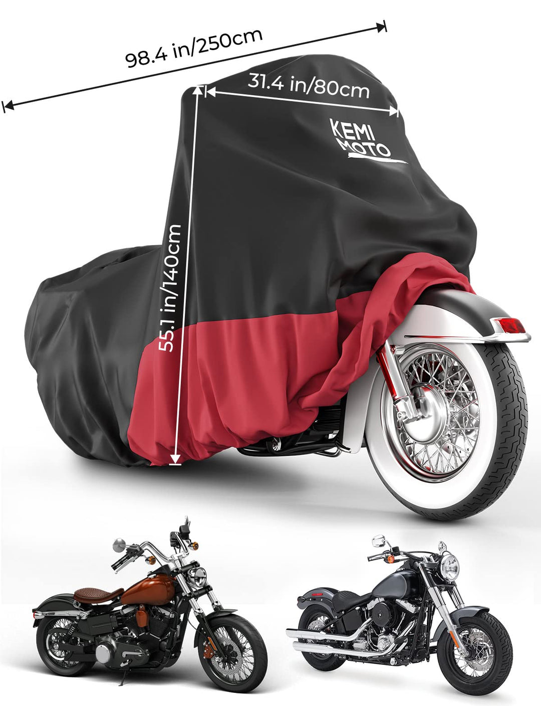 Dirt Bike Cover for Softail, Dyna Models, Shadow Cruiser - Kemimoto